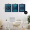 Stupell Industries Retro Blue Gaming Words 3pc Canvas Set, design by Marcus Prime